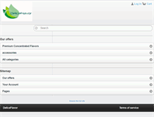 Tablet Screenshot of deliceflavor.com